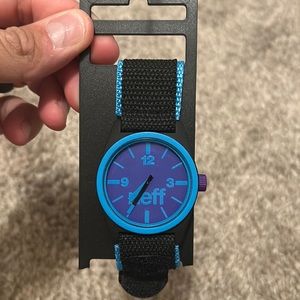 Neff daily watch black, cyan and purple
